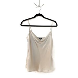 Express Beige Cowl Satin Cami